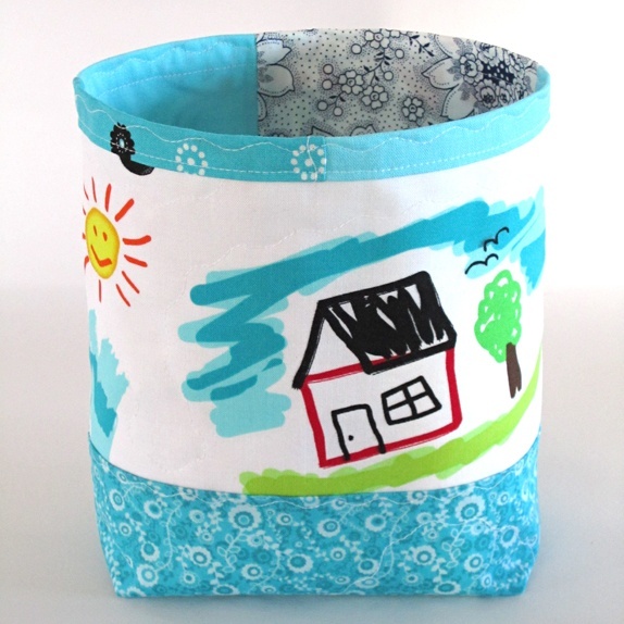 Stoffkurv Til Oppbevaring Barnetegning Epla