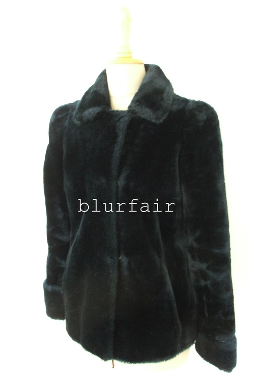 Rosa åpen front shearling fuskepels lang raggete pels main image 1
