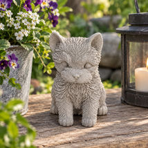 Sjarmerende hundevalp / terrier i betong –