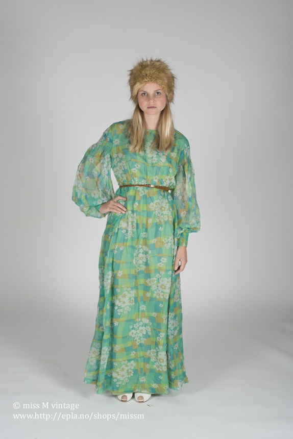 Modsigelse frost kapre Fargerik hippie 60-talls kjole - Epla