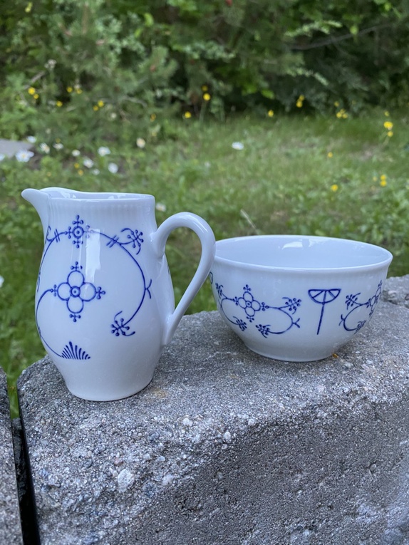Stråmønster kaffeservise Stråmønster kaffeservise